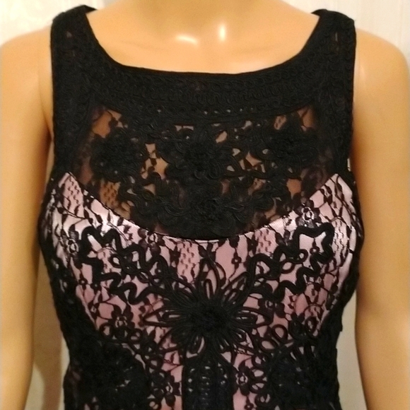 Original Sue Wong sz8 black lace dress NWOT - Picture 3 of 12